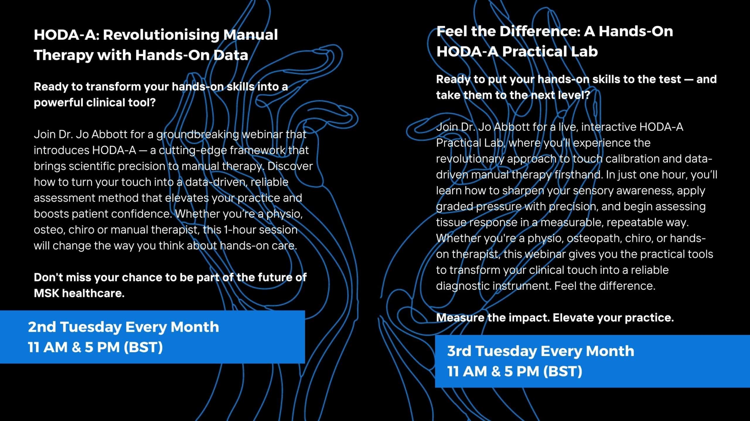 HODA-A Webinar's Coming Soon with Dr Jo Abbott