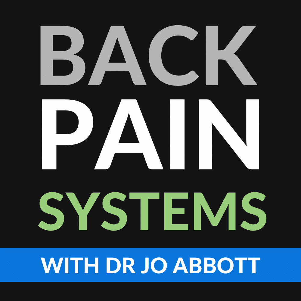 BACK PAIN systems with dr jo abbott