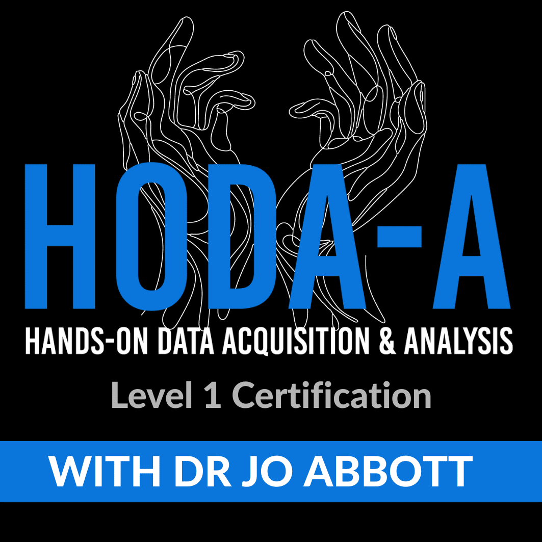 Dr jo Abbott HODA-A Certification
