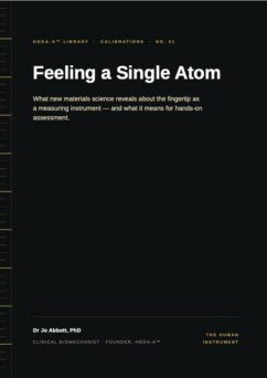 Feeling A Single Atom