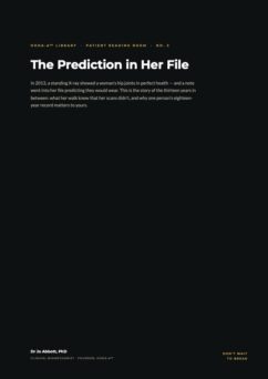 Hip Pain Without Injury: The Prediction in Her File